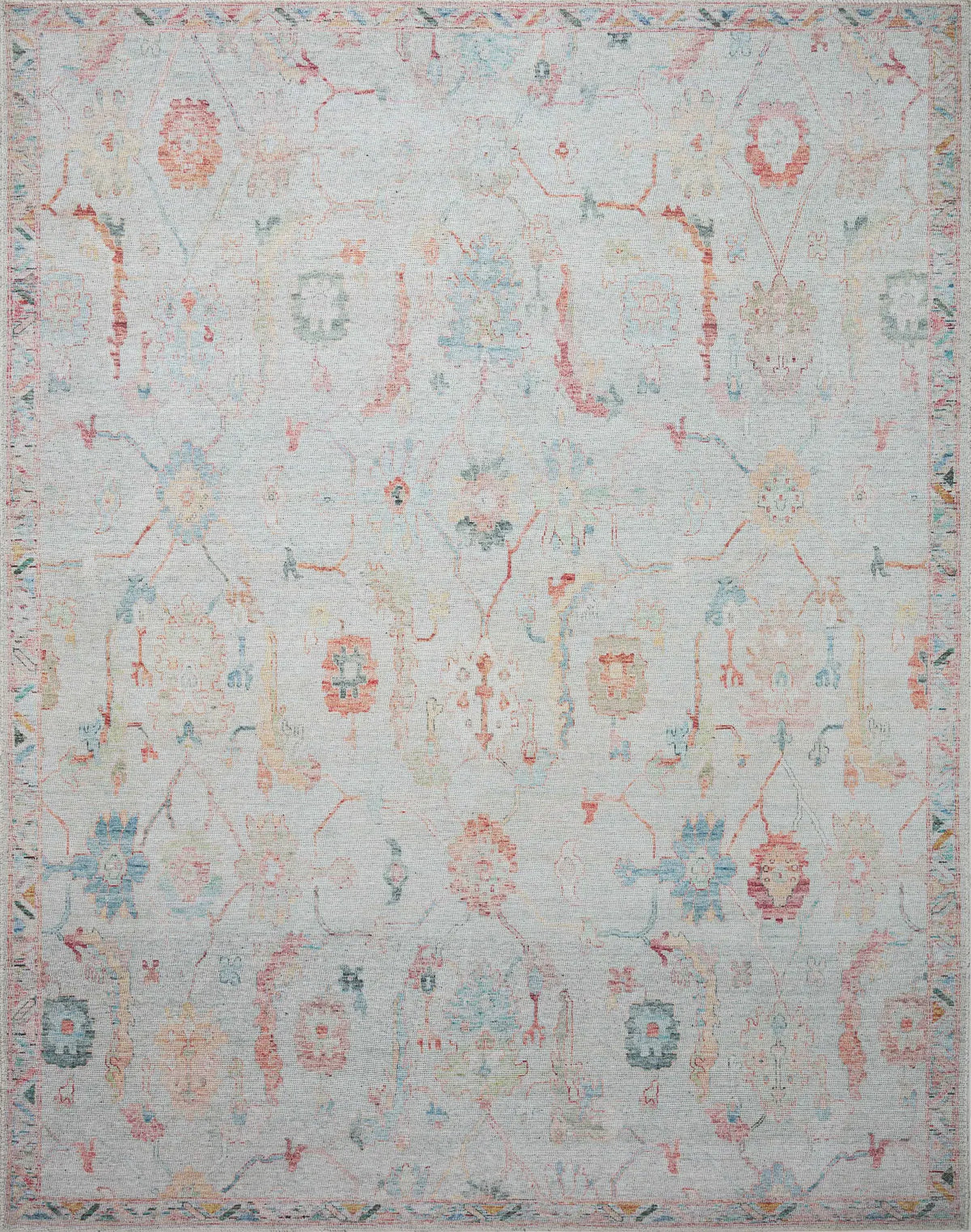 Loloi Elysium Ely-01 Pebble/Multi Rug - main flat