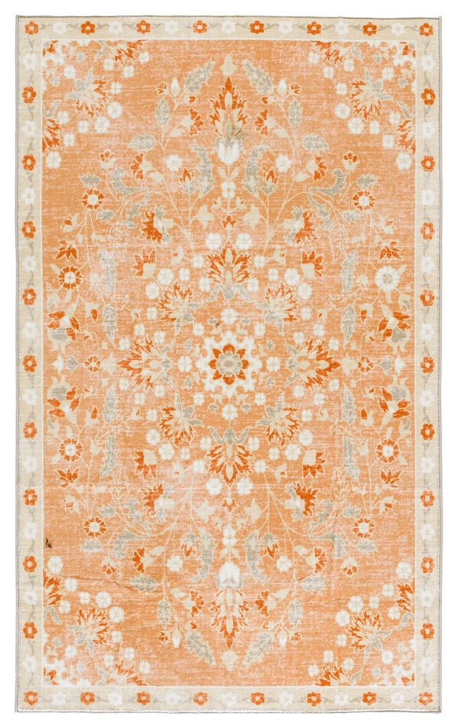 Safavieh Martha Stewart Washable 3'-0" x 5'-0" Rug in Rust / Beige