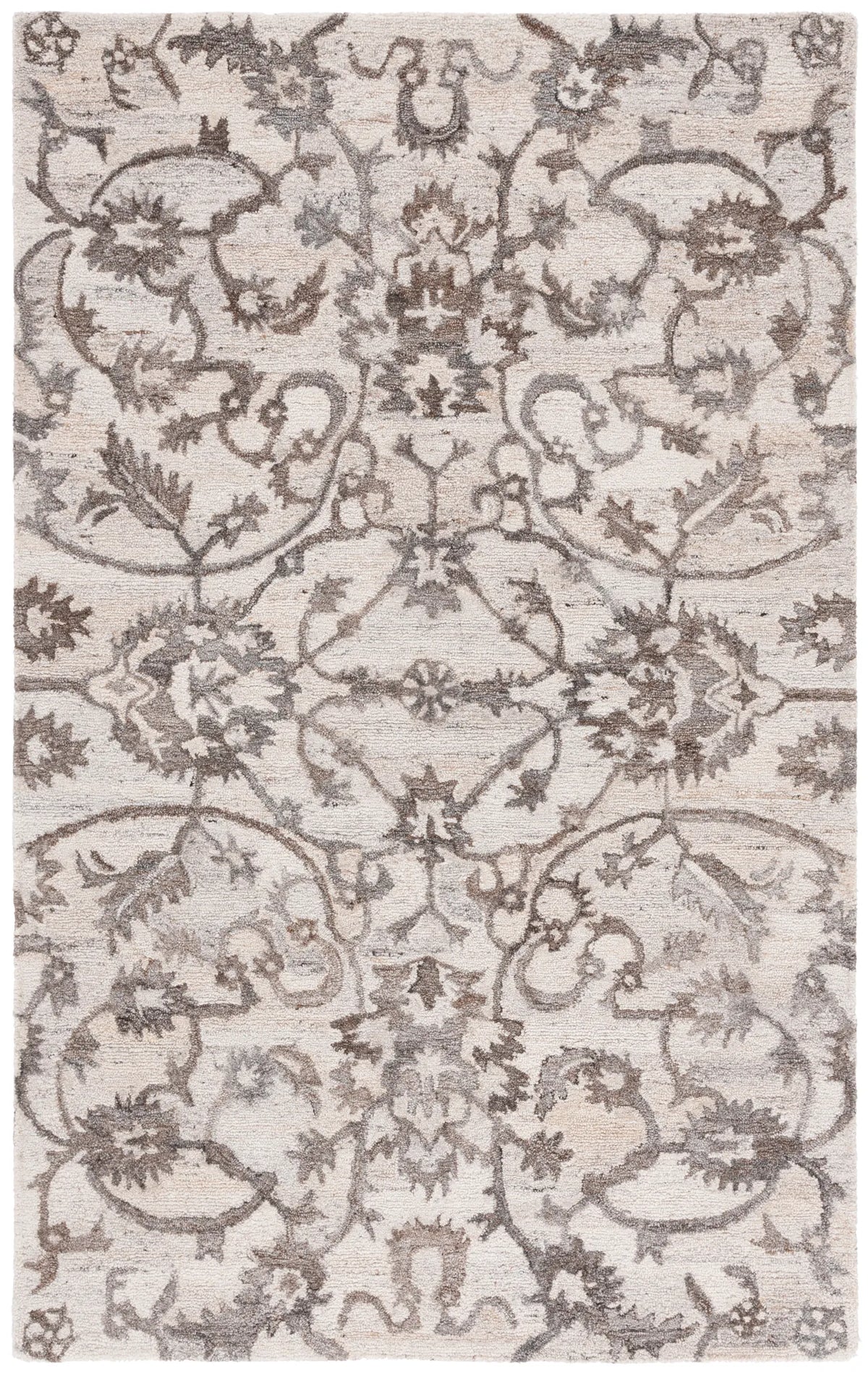 Safavieh Anatolia 4'-0" x 6'-0" Rug in Ivory / Brown