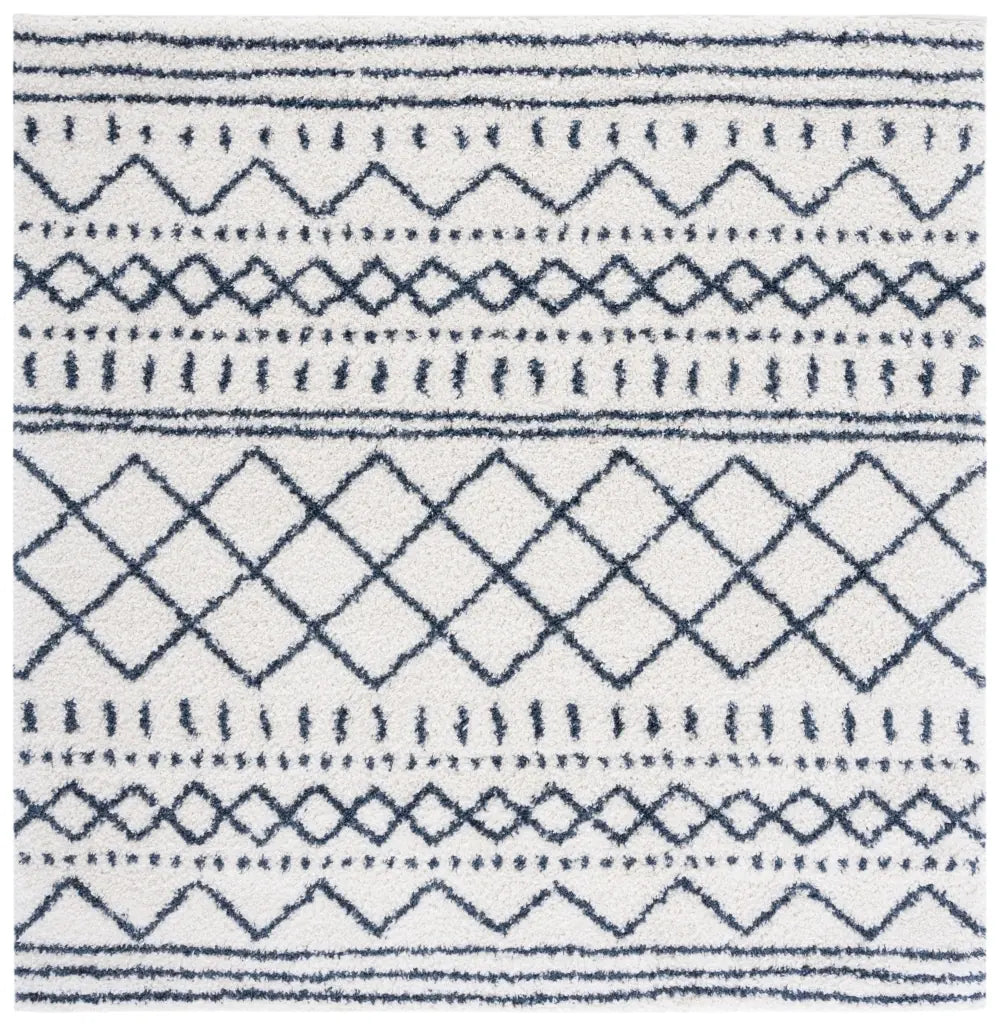 Safavieh Arizona Shag 6'-7" x 6'-7" Rug in Ivory / Slate