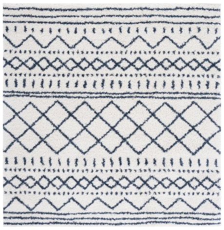 Safavieh Arizona Shag 6'-7" x 6'-7" Rug in Ivory / Slate