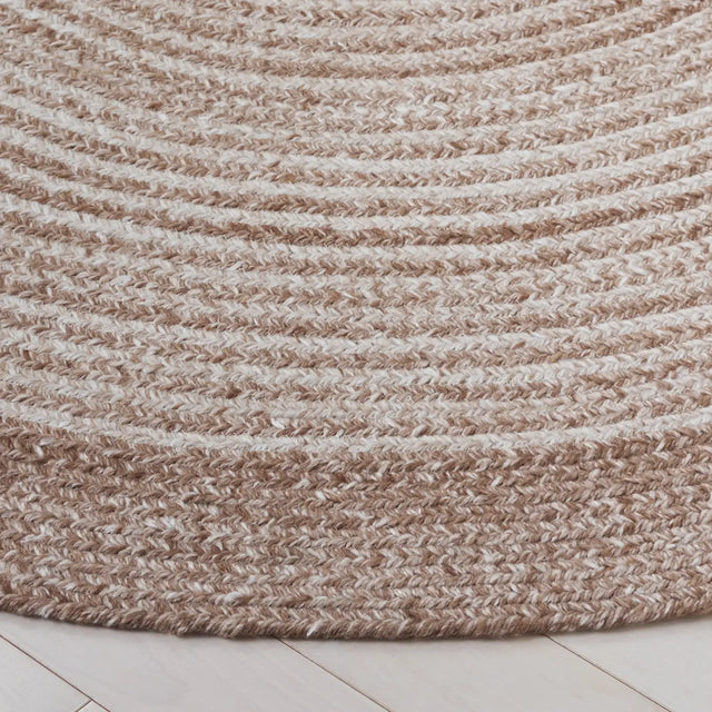 Safavieh Braided 5'-0" x 5'-0" Rug in Tan