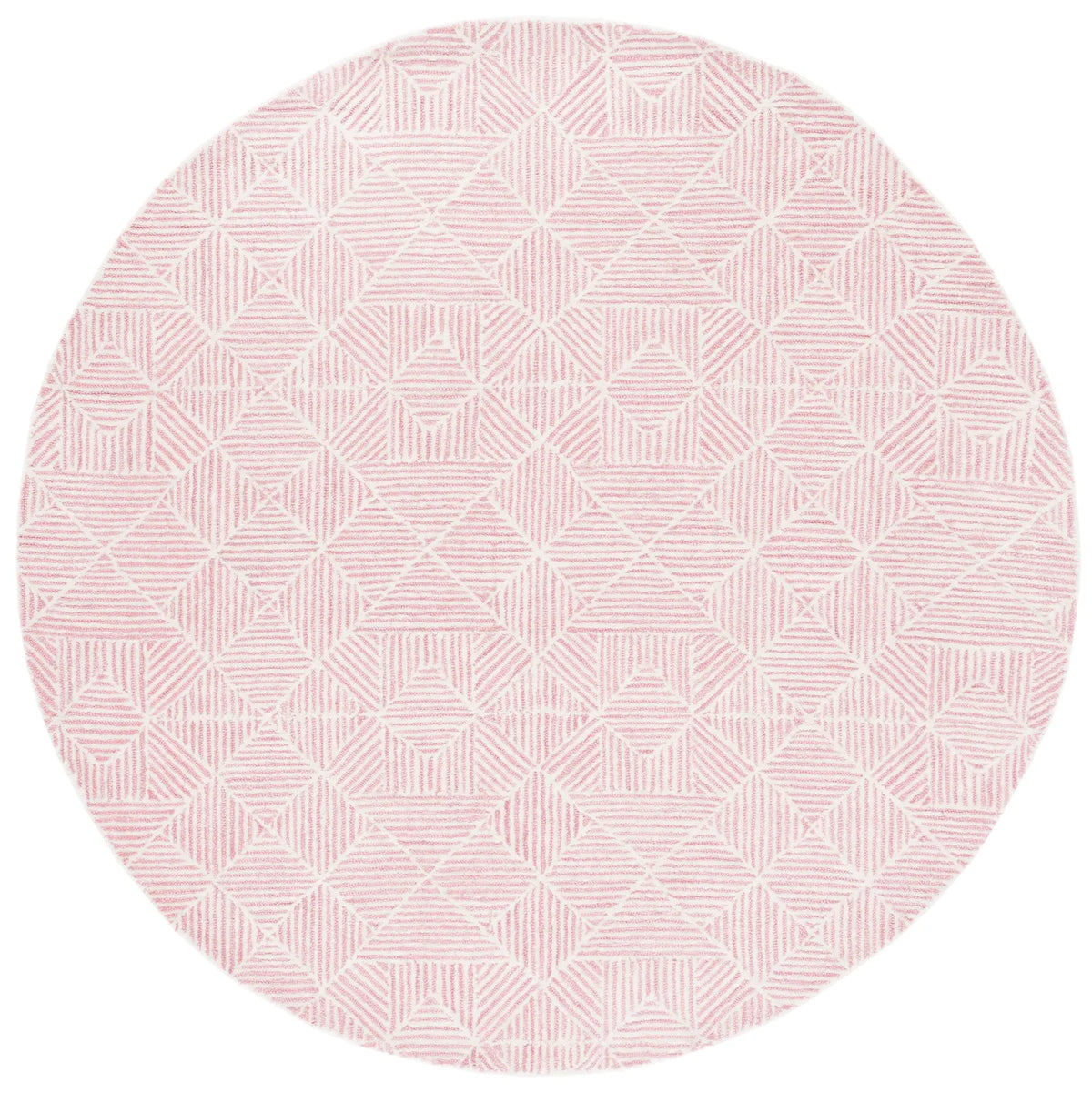 Safavieh Abstract 6'-0" x 6'-0" Rug in Pink / Ivory