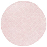 Safavieh Abstract 6'-0" x 6'-0" Rug in Pink / Ivory