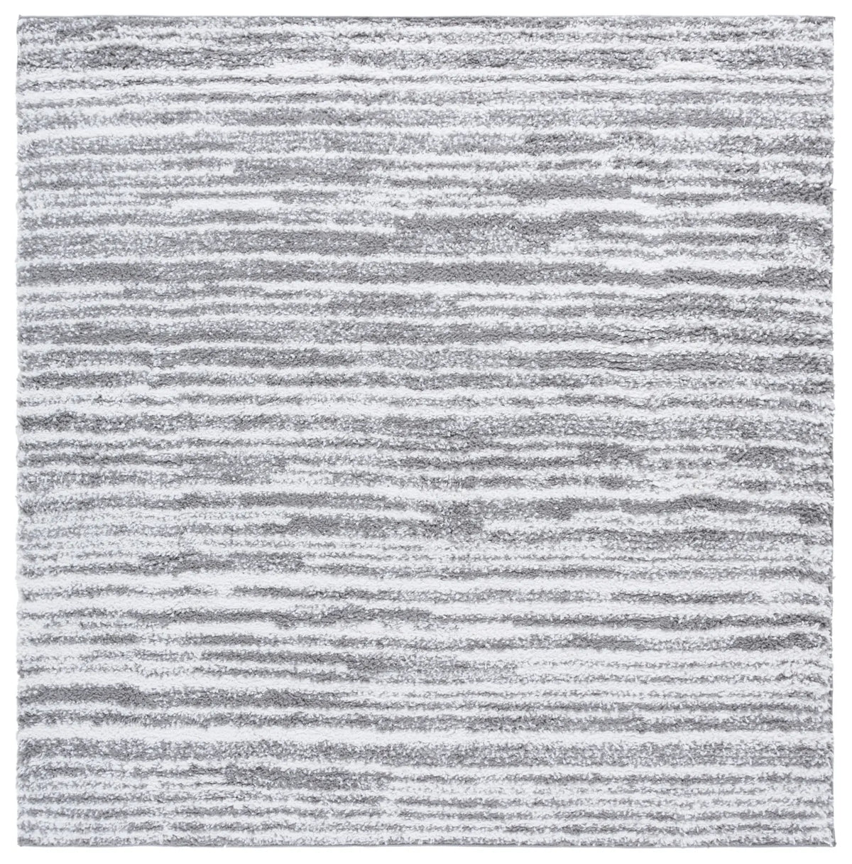 Safavieh Rumi Shag 6'-7" x 6'-7" Rug in Dark Grey / Ivory