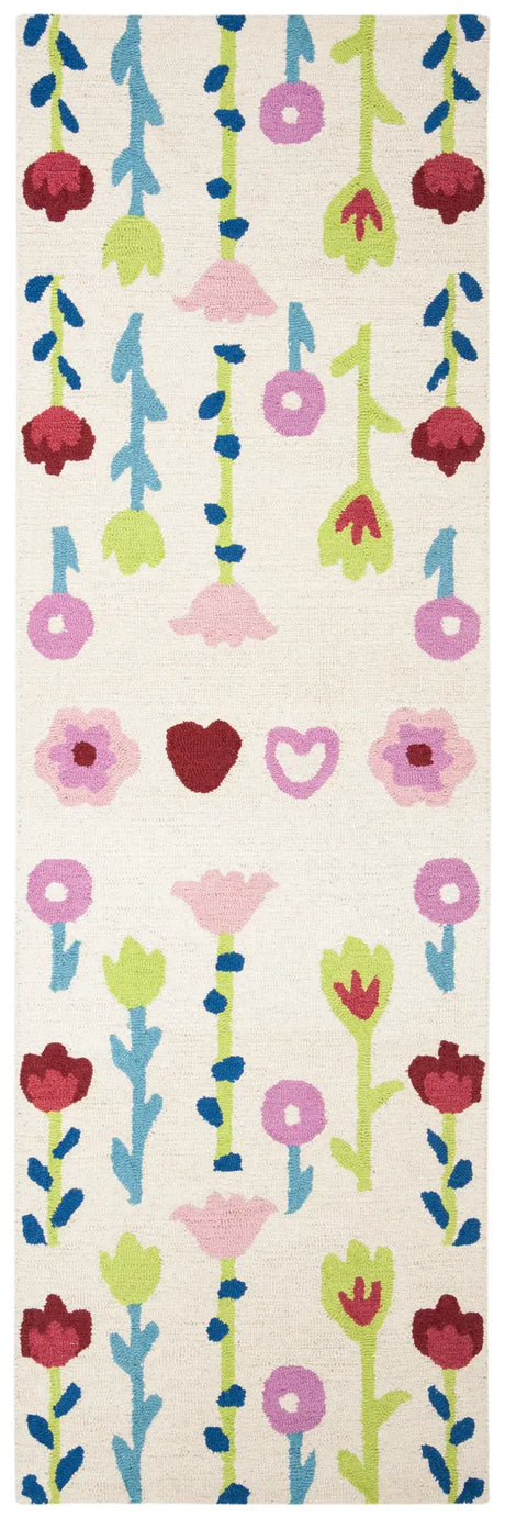 Safavieh Safavieh Kids 2'-6" x 8'-0" Rug in Ivory / Pink
