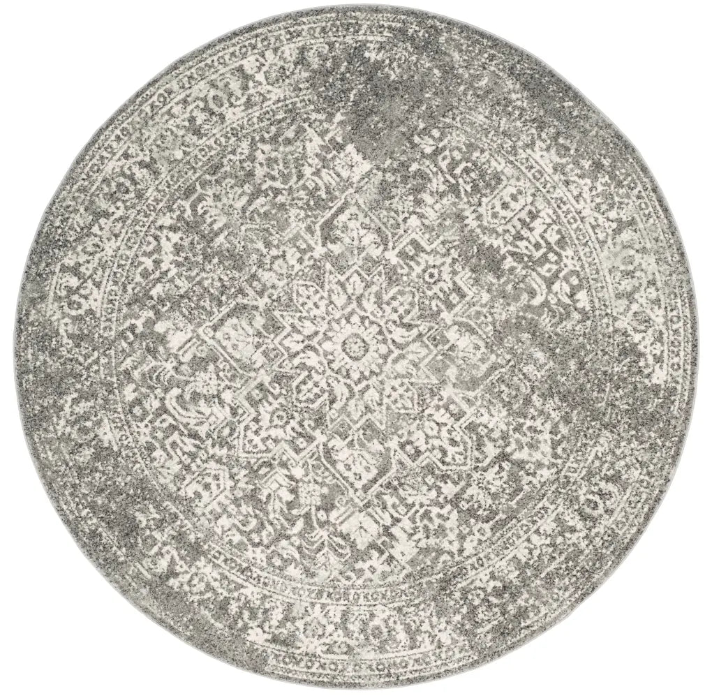 Safavieh Evoke 6'-7" x 6'-7" Rug in Grey / Ivory