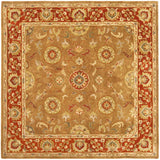 Safavieh Heritage 6'-0" x 6'-0" Rug in Beige / Rust