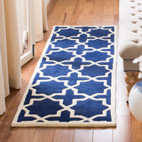 Safavieh Chatham 2'-3" x 11'-0" Rug in Dark Blue / Ivory