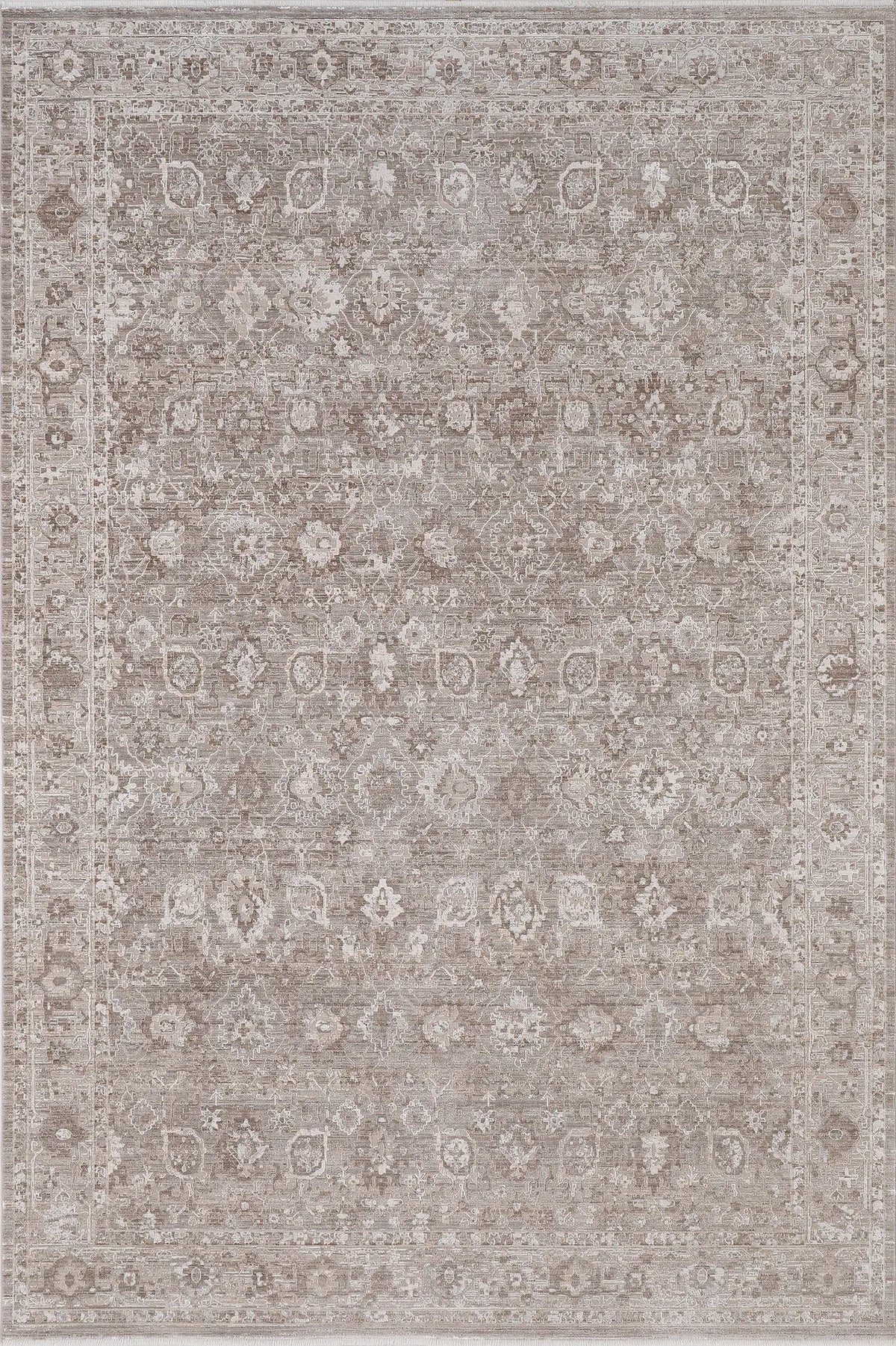 Dynamic Rugs Lara 14620 Power Loomed Traditional Brown/Grey Rug - Rectangular