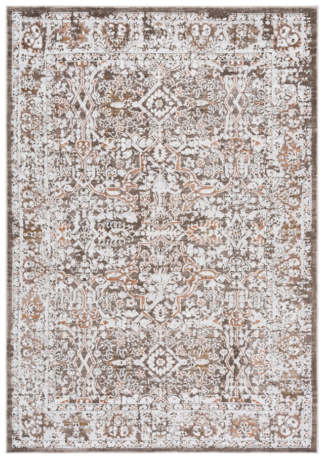 Safavieh Leonette 4'-0" x 6'-0" Rug in Brown / Ivory