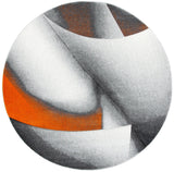 Safavieh Hollywood 6'-7" x 6'-7" Rug in Grey / Orange