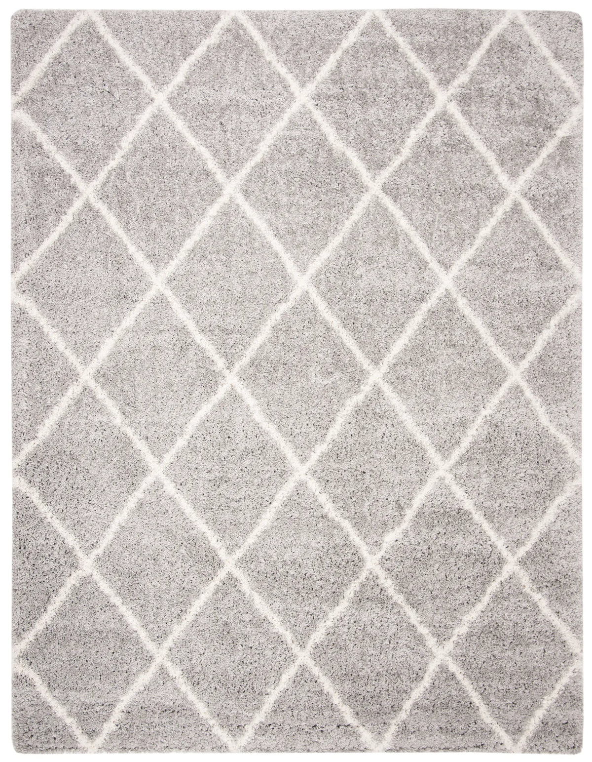 Safavieh Fontana Shag  800 10'-0" x 14'-0" Rug in Grey / Cream
