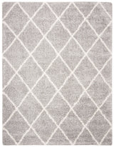 Safavieh Fontana Shag  800 10'-0" x 14'-0" Rug in Grey / Cream