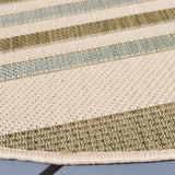 Safavieh Courtyard 5'-3" x 5'-3" Rug in Beige / Green