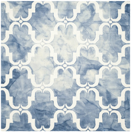 Safavieh Dip Dye 7'-0" x 7'-0" Rug in Blue / Ivory