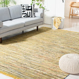 Safavieh Rag Rug 10'-0" x 14'-0" Rug in Yellow / Multi