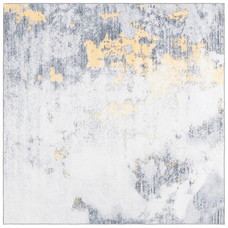 Safavieh Santa Monica 6'-0" x 6'-0" Rug in Grey / Gold