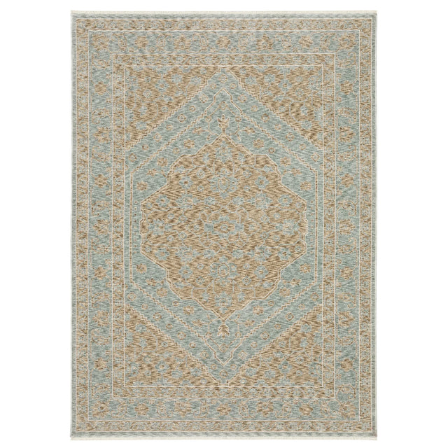 Oriental Weavers Sphinx ECHO ECH03 Beige Medallion Rugs - main flat