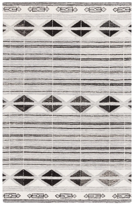 Safavieh Ebony 4'-0" x 6'-0" Rug in Ivory / Grey