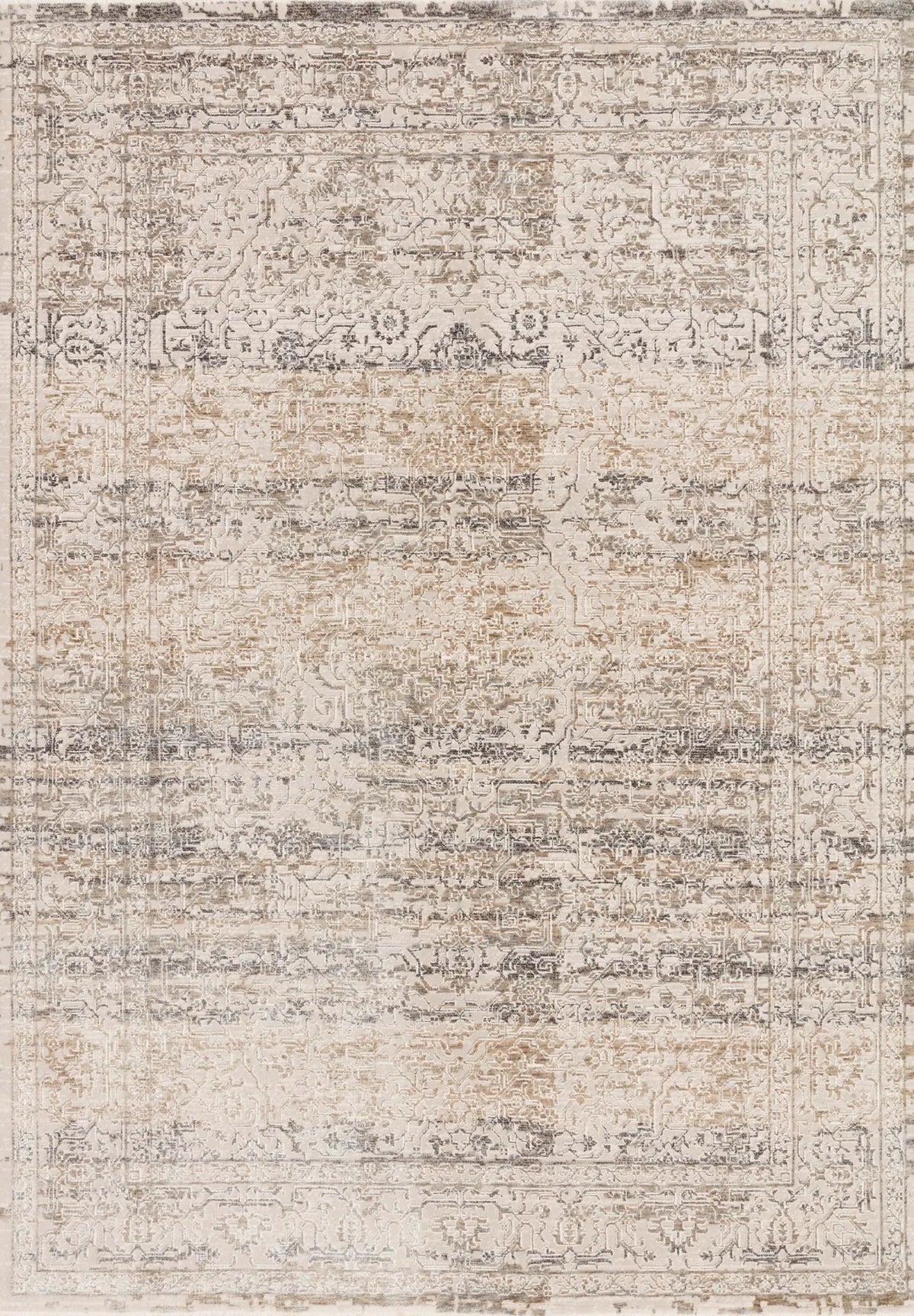 Loloi Homage Hom-02 Beige/Grey Rugs - main flat