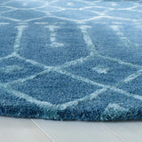 Safavieh Himalaya 6'-0" x 6'-0" Rug in Navy / Silver