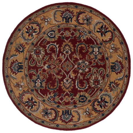 Safavieh Classic 5'-0" x 5'-0" Rug in Red / Gold