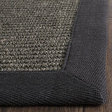 Safavieh Natural Fiber 2'-6" x 12'-0" Rug in Charcoal / Charcoal