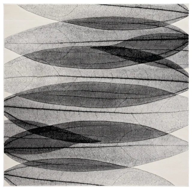 Safavieh Hollywood 6'-7" x 6'-7" Rug in Ivory / Grey
