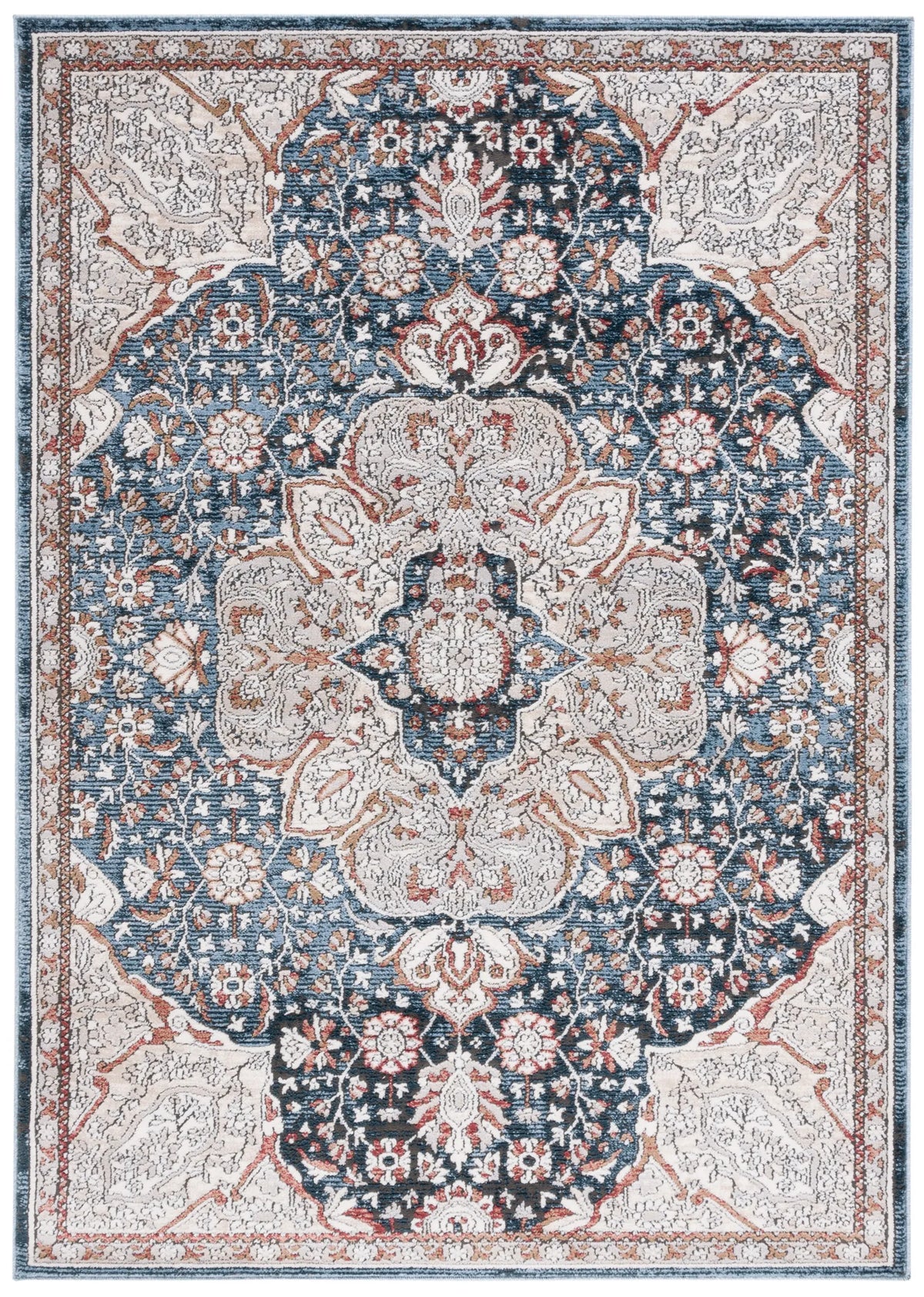 Safavieh Rosewood 4'-0" x 6'-0" Rug in Ivory / Blue