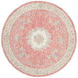 Safavieh Aubusson 6'-0" x 6'-0" Rug in Red / Ivory