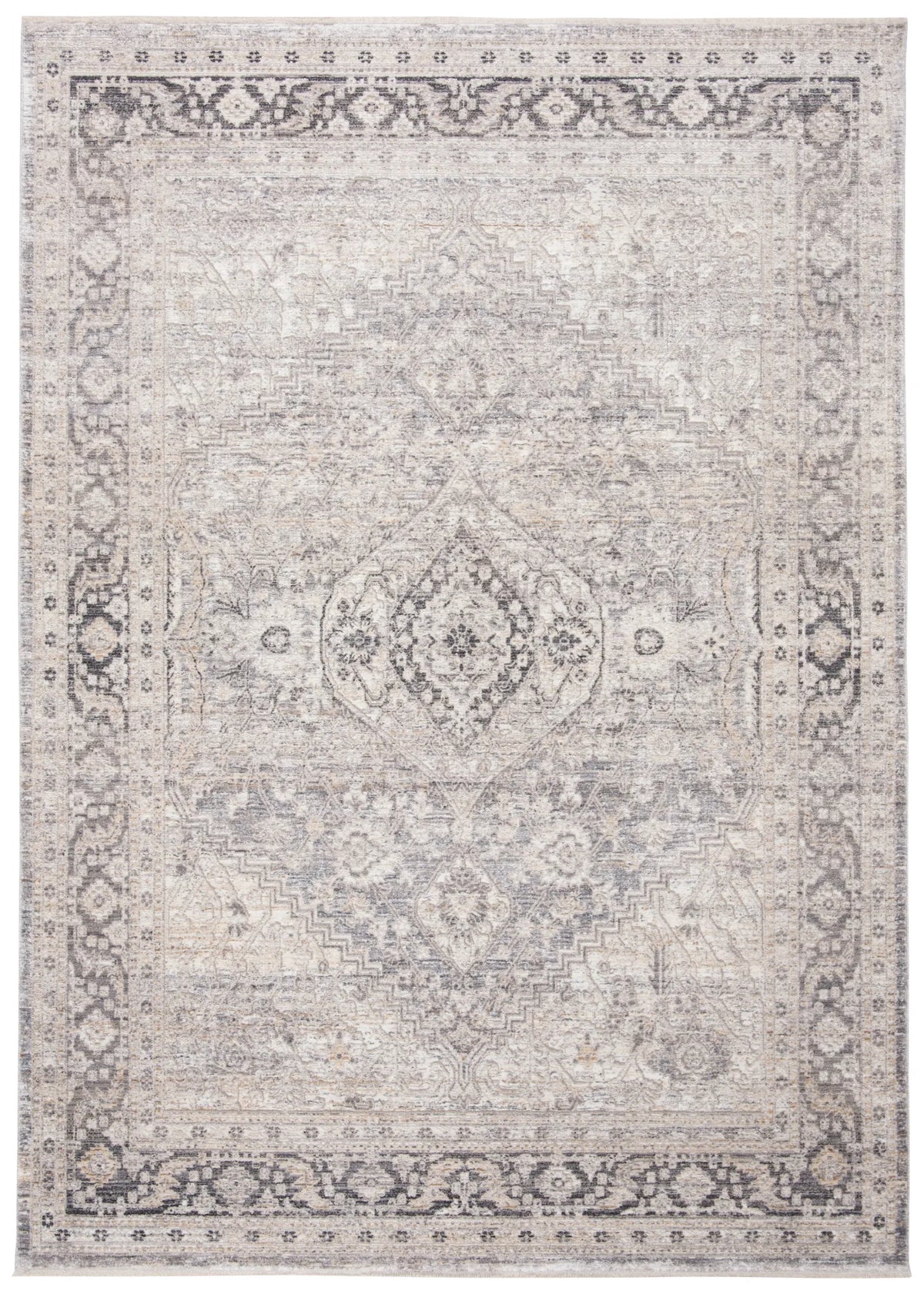 Safavieh Dream 4'-0" x 6'-0" Rug in Grey / Ivory