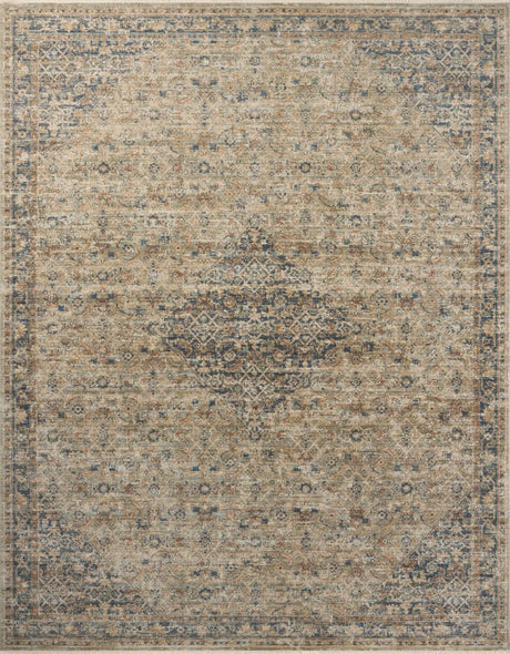 Loloi Heritage Her-08 Sage/Navy Rug - main flat