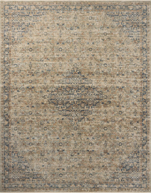 Loloi Heritage Her-08 Sage/Navy Rug - main flat