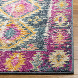 Safavieh Madison 4'-0" x 6'-0" Rug in Fuchsia / Blue