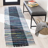 Safavieh Rag Rug 2'-3" x 9'-0" Rug in Grey / Black