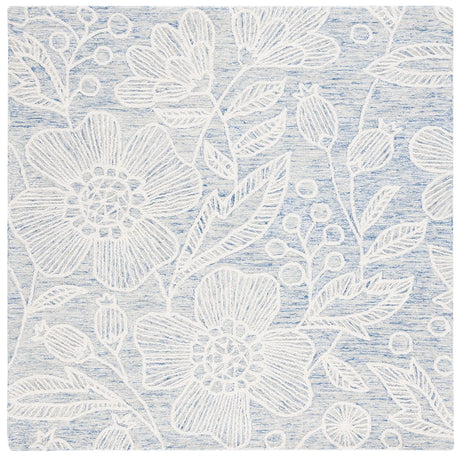 Safavieh Jardin 6'-0" x 6'-0" Rug in Blue / Ivory