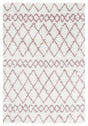 Safavieh Berber Shag 4'-0" x 6'-0" Rug in Ivory / Light Rose