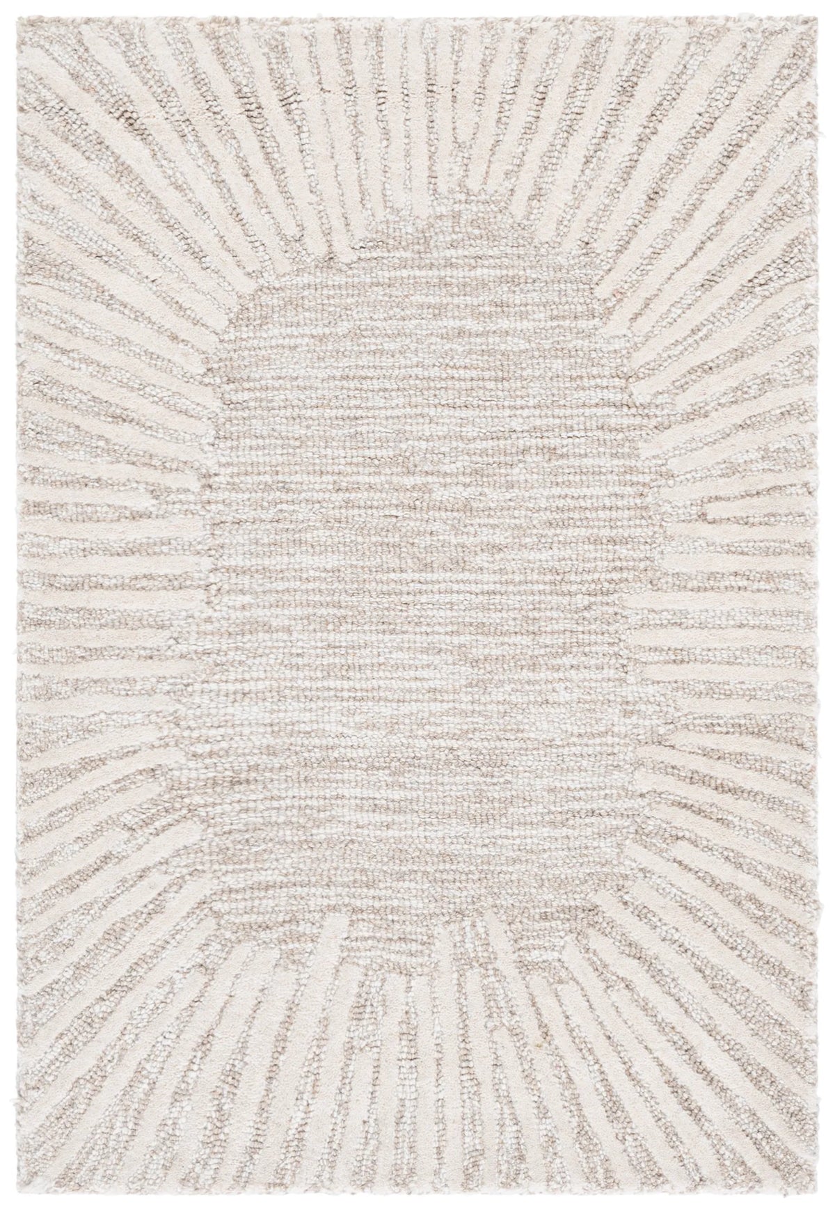 Safavieh Abstract 2'-0" x 3'-0" Rug in Natural / Ivory