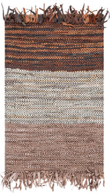 Safavieh Vintage Leather 2'-0" x 3'-0" Rug in Rust / Grey