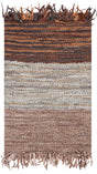 Safavieh Vintage Leather 2'-0" x 3'-0" Rug in Rust / Grey