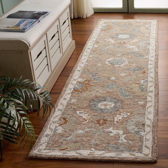Safavieh Metro 2'-3" x 8'-0" Rug in Beige / Rust