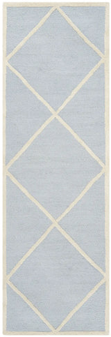 Safavieh Cambridge 2'-6" x 10'-0" Rug in Light Blue / Ivory