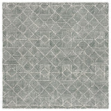 Safavieh Abstract 6'-0" x 6'-0" Rug in Dark Green / Ivory