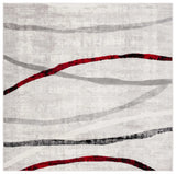 Safavieh Skyler 6'-7" x 6'-7" Rug in Ivory Grey / Red