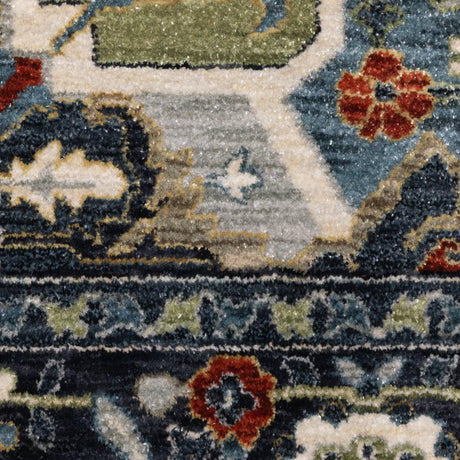 Oriental Weavers Sphinx ELIANA ELI09 Blue Medallion Rugs - room scene 2