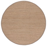 Safavieh Natural Fiber 6'-0" x 6'-0" Rug in Natural / Grey