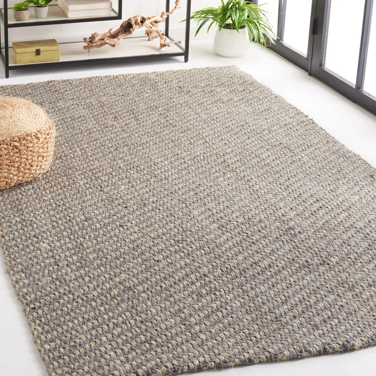 Safavieh Natural Fiber 5'-0" x 8'-0" Rug in Natural / Grey