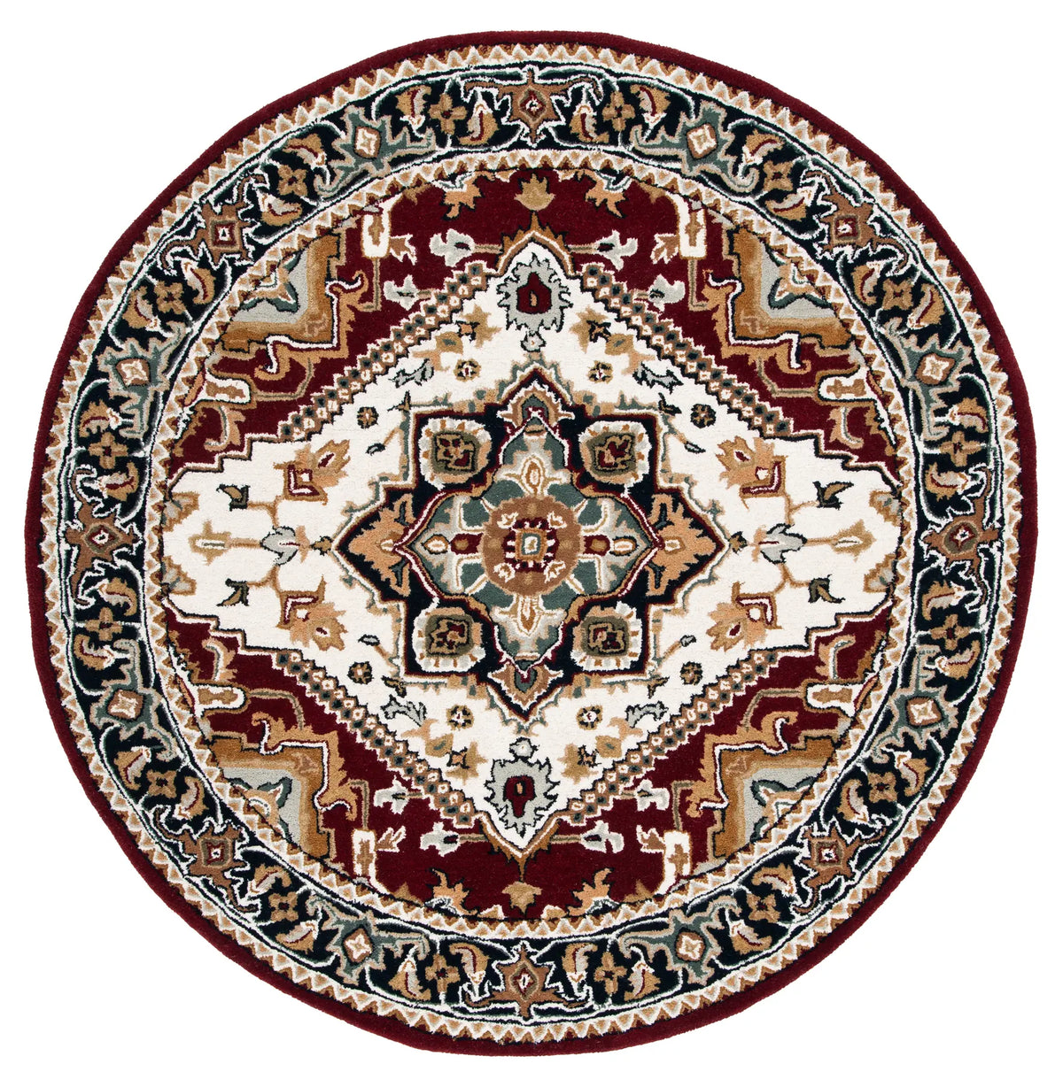 Safavieh Heritage 6'-0" x 6'-0" Rug in Ivory / Red