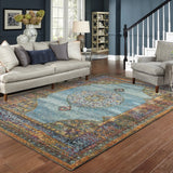 Oriental Weavers Sphinx Andorra 7139A Blue/Multi Rugs - room scene